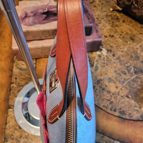 Dooney & Bourke Blue Denim Tote Bag - Picture 4 of 10